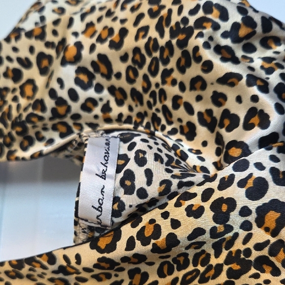 Urban Behavior Leopard Print Tank Top - Black and Tan - Picture 2 of 8